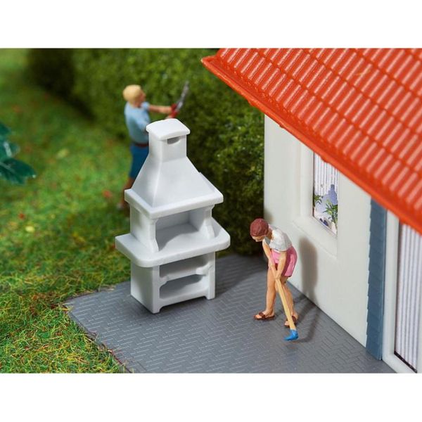 Faller 180902 1/87 Ölçek, Bahçe Barbeküsü, 2 Adet, Plastik Model Kiti