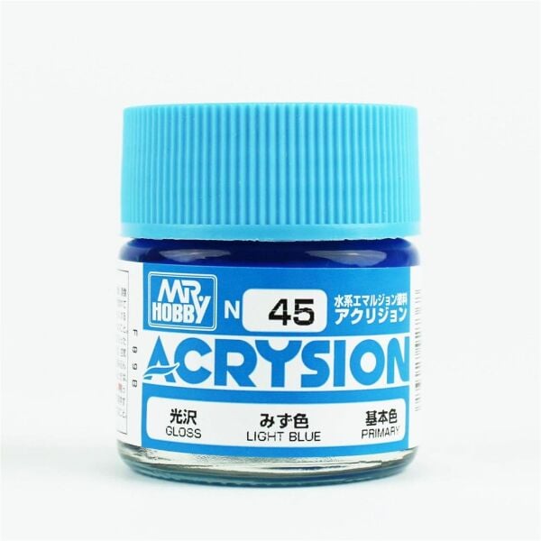 Mr.Hobby N-045 10 ml. Light Blue, Acrysion Serisi Model Boyası