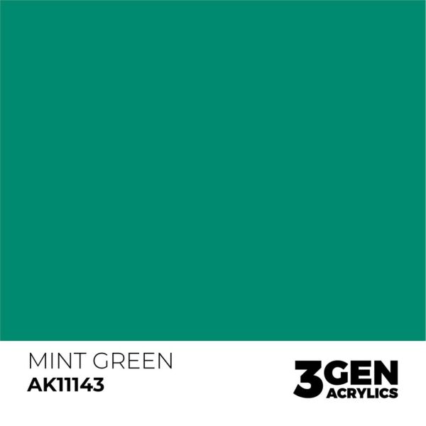 AK 11143 17 ml. Mint Green, 3GEN Akrilik Model Boyası