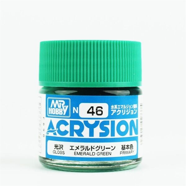 Mr.Hobby N-046 10 ml. Emerald Green, Acrysion Serisi Model Boyası