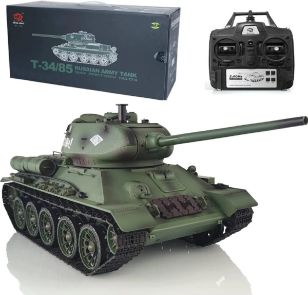 Heng Long 1/16 Soviet T34-85 RC Tank (7.0 ver.) Pro