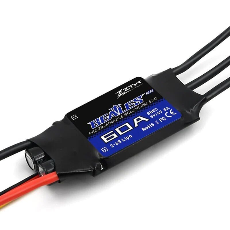 ZTW Beatles G2 60A ESC 32-Bit 2-6S (SBEC 5-6V 8A) Fırçasız Motor Sürücü