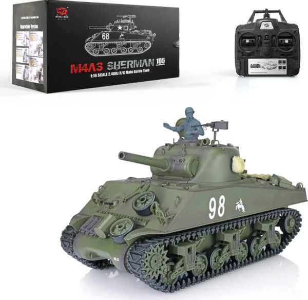 Heng Long 1/16 U.S.A M4A3 ''Sherman'' RC Tank (Ver. 7.0) Pro