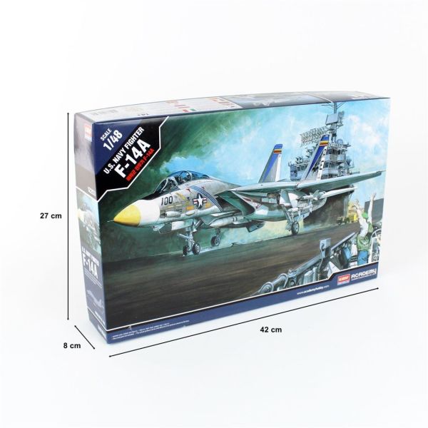 Academy 12253 1/48 Ölçek, Grumman F-14A Tomcat Savaş Uçağı, Plastik Model kiti