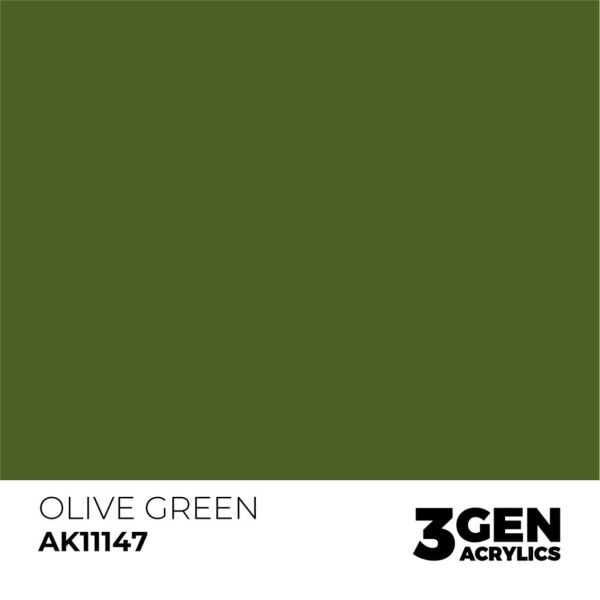 AK 11147 17 ml. Olive Green, 3GEN Akrilik Model Boyası