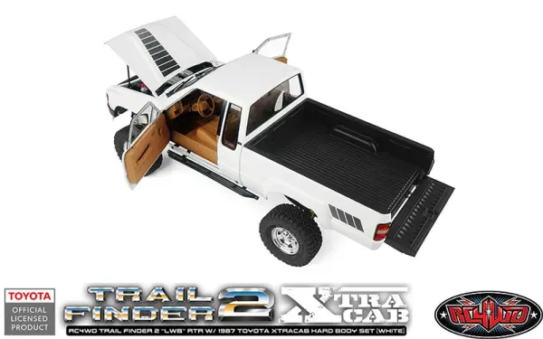 RC4WD Trail Finder 2 ''LWB'' RTR w/ 1987 Toyota XtraCab Hard Body Set (White)