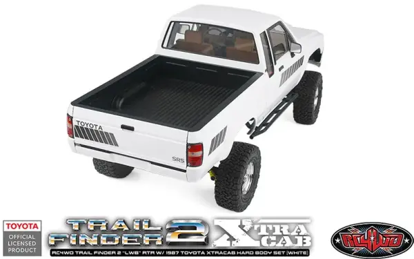 RC4WD Trail Finder 2 ''LWB'' RTR w/ 1987 Toyota XtraCab Hard Body Set (White)