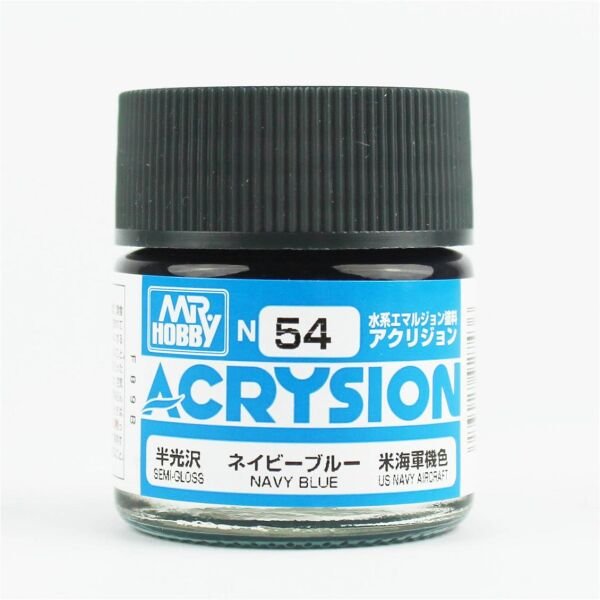 Mr.Hobby N-054 10 ml. Navy Blue, Acrysion Serisi Model Boyası