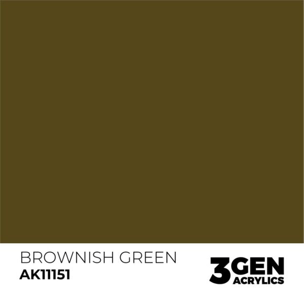 AK 11151 17 ml. Brownish Green, 3GEN Akrilik Model Boyası