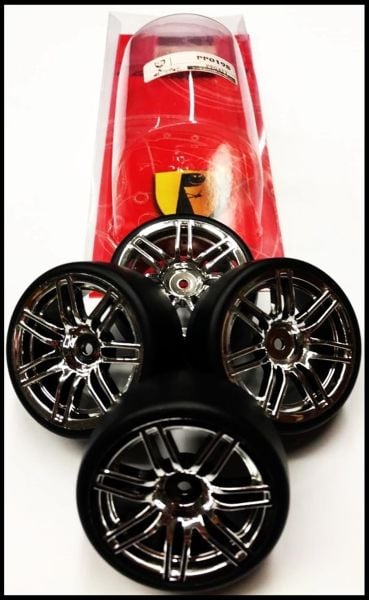 Correct Model PP0198 1/10 Ölçek, Painting Wheel-Drift Tire 4Rc