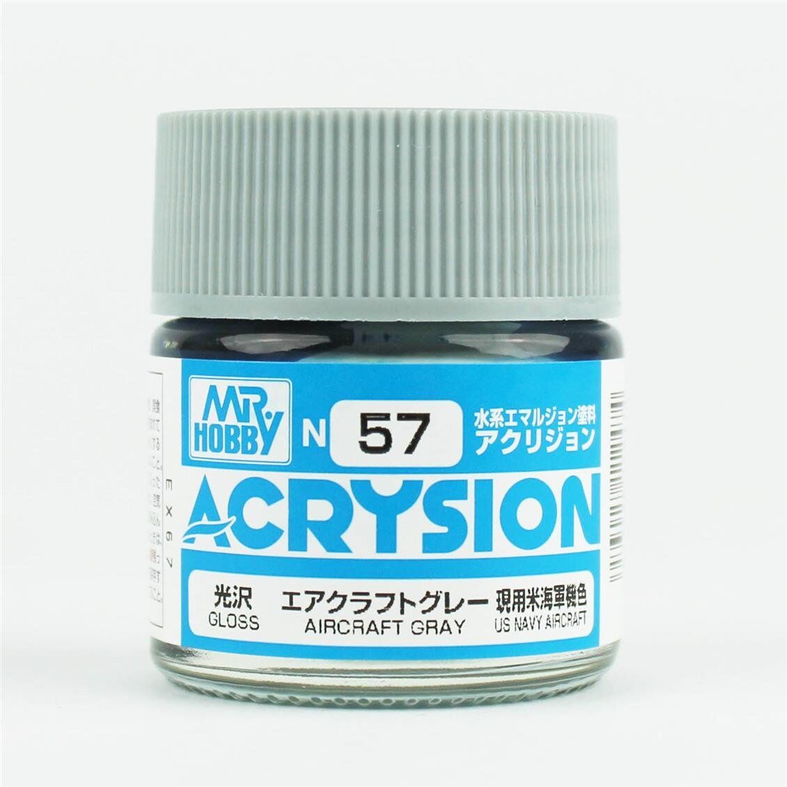 Mr.Hobby N-057 10 ml. Aircraft Gray, Acrysion Serisi Model Boyası