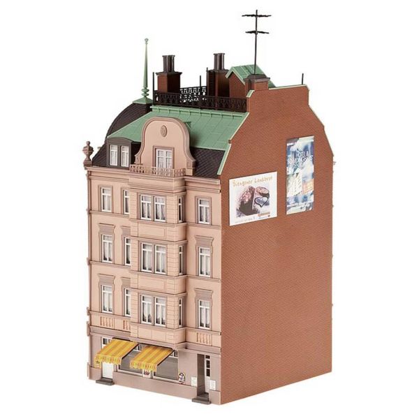 Faller 130918 1/87 Ölçek, Köşe Başı Bina , Plastik Model Kiti