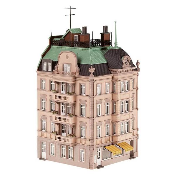 Faller 130918 1/87 Ölçek, Köşe Başı Bina , Plastik Model Kiti