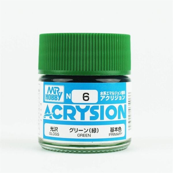 Mr.Hobby N-006 10 ml. Green, Acrysion Serisi Model Boyası