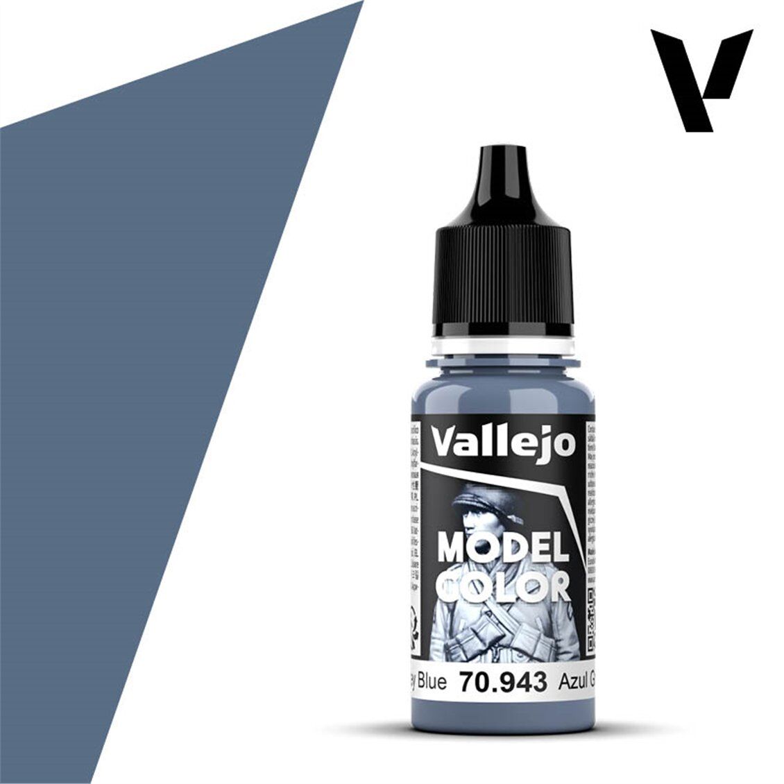 Vallejo 70943 18 ml. (172) Grey Blue-Matt, Model Color Serisi Model Boyası