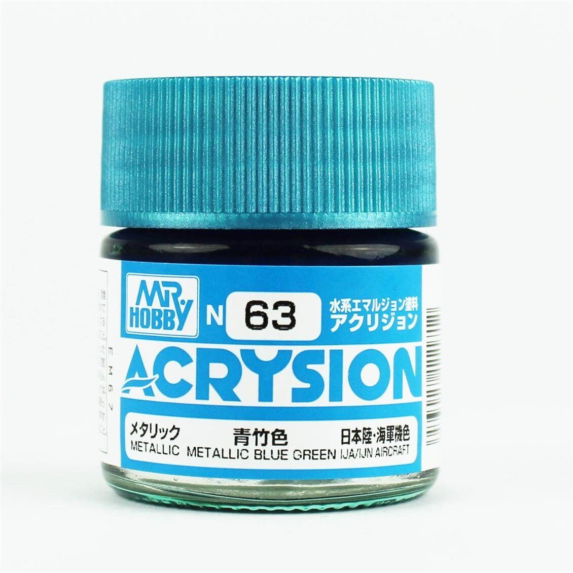 Mr.Hobby N-063 10 ml. Metallic Blue Green, Acrysion Serisi Model Boyası