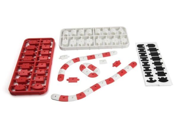 Nano-TTR Track Mat 150x90cm + Curb Set - Jersey Barrier Set