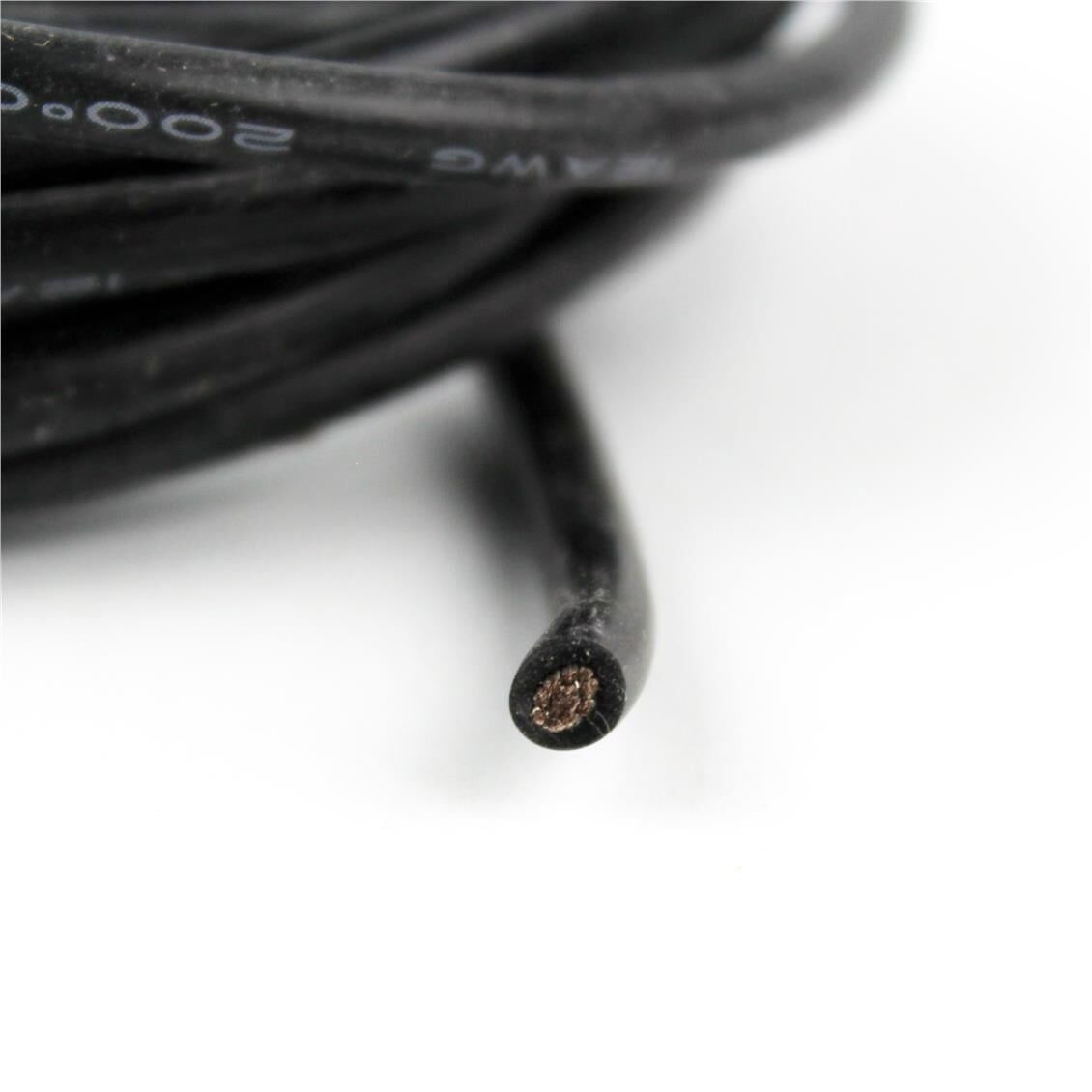 12 AWG / 4.00 mm. Silikon Kablo, Siyah, 100 Metre