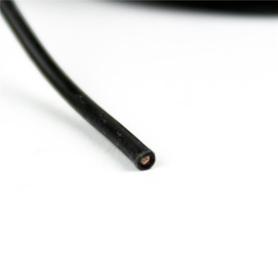 22 AWG / 0.35 mm. Silikon Kablo, Siyah, 300 Metre