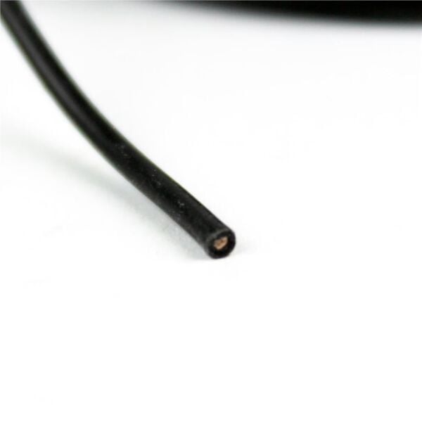 22 AWG / 0.35 mm. Silikon Kablo, Siyah, 300 Metre