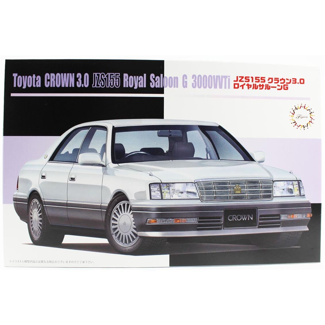 Fujimi ID-271 04608 1/24 Ölçek, Toyota Crown 3.0 Royal Saloon G (JZS155), Otomobil Plastik Model Kiti