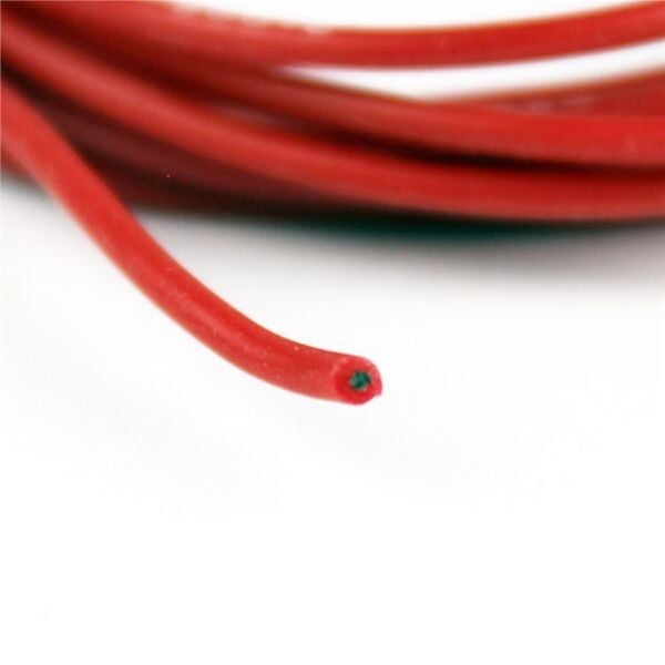 22 AWG / 0.35 mm. Silikon Kablo, Kırmızı, 300 Metre