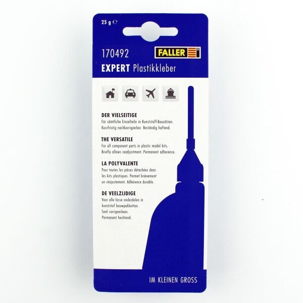 Faller 170492 Expert İğne Uclu Plastik Yapıştırıcısı, 25 Gram