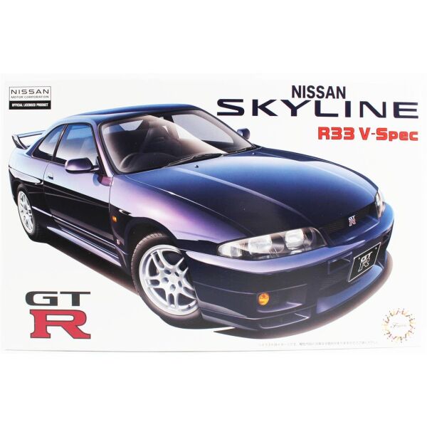 Fujimi ID-39 04627 1/24 Ölçek, Nissan R33 Skyline GT-R V-spec 1995, Otomobil Plastik Model Kiti