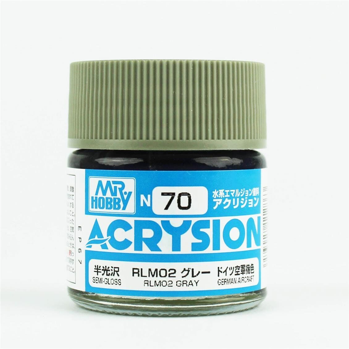 Mr.Hobby N-070 10 ml. RLM02 Gray, Acrysion Serisi Model Boyası