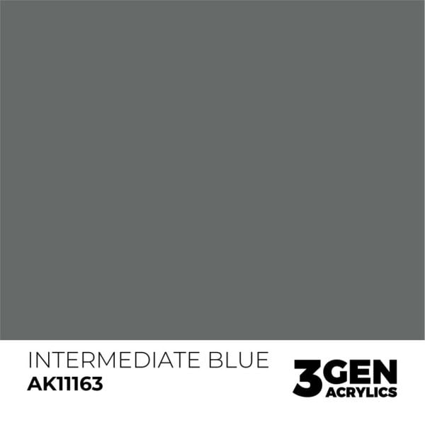 AK 11163 17 ml. Intermediate Blue, 3GEN Akrilik Model Boyası