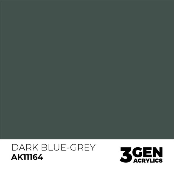 AK 11164 17 ml. Dark Blue-Grey, 3GEN Akrilik Model Boyası