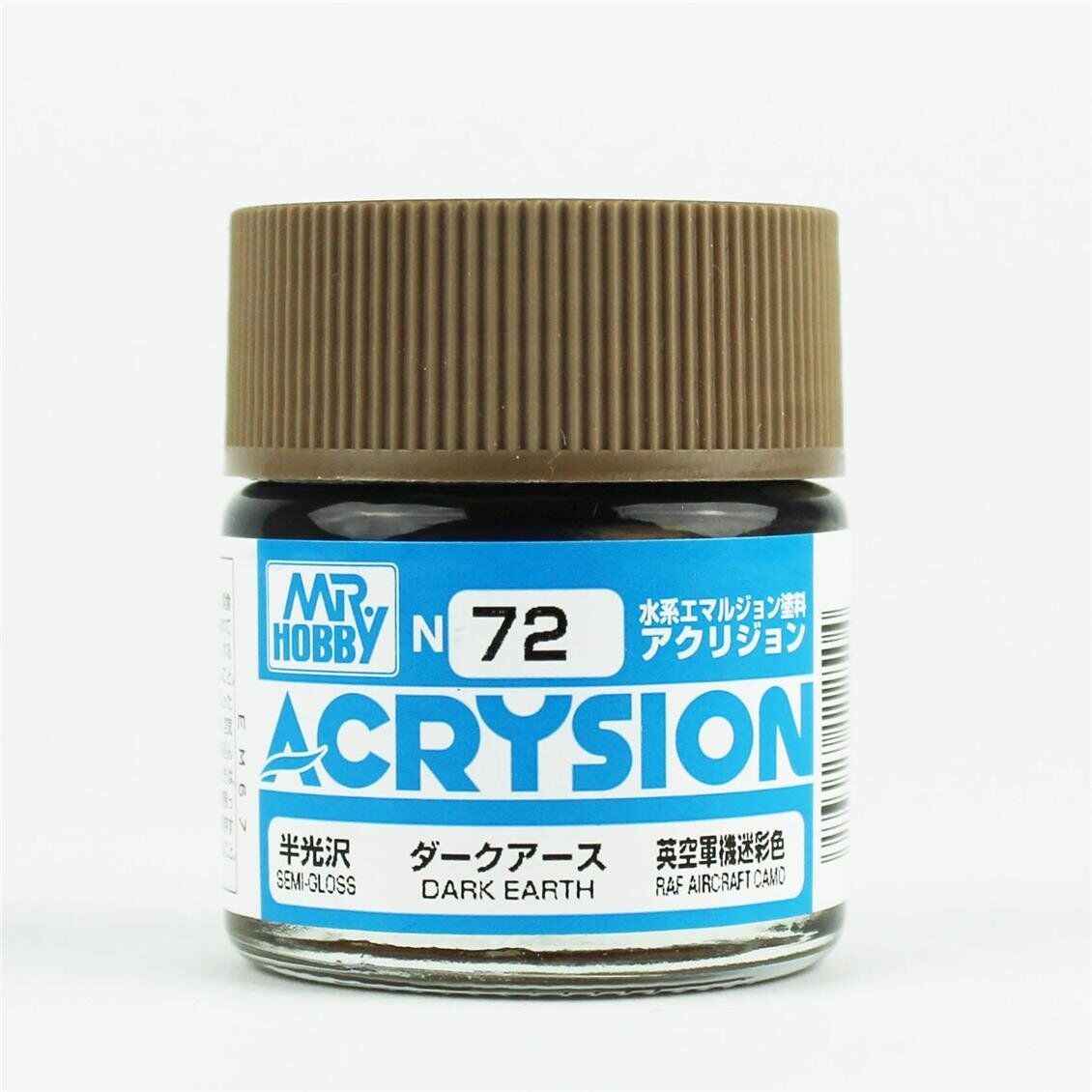 Mr.Hobby N-072 10 ml. Dark Earth, Acrysion Serisi Model Boyası