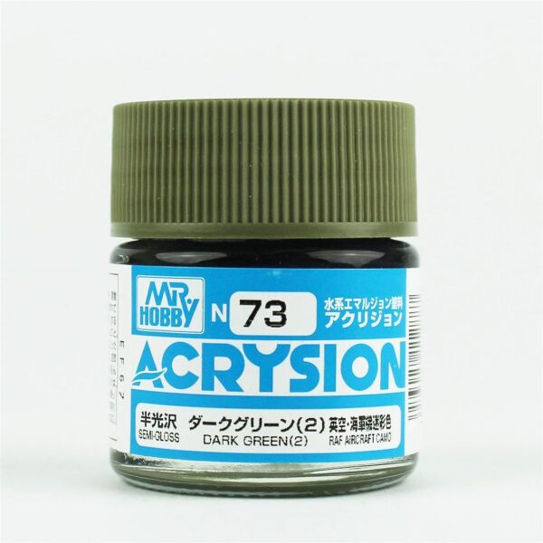 Mr.Hobby N-073 10 ml. Dark Green, Acrysion Serisi Model Boyası