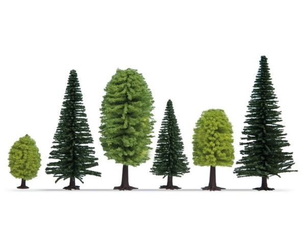 Noch 26911 Karışık Orman Ağaçları, 10 Adet, 5-14 cm. Diorama Malzemesi