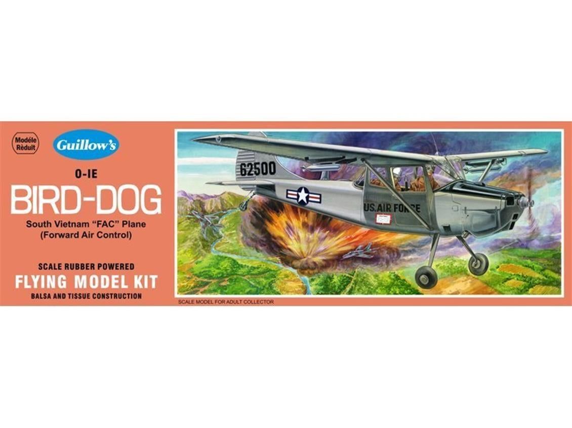 Guillows 902 1/24 Ölçek, Bird Dog -45 Cm.-Lastik Motorlu Uçak Kiti