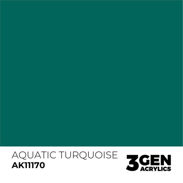 AK 11170 17 ml. Aquatic Turquoise, 3GEN Akrilik Model Boyası