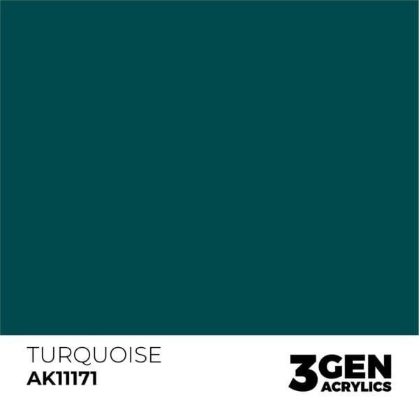 AK 11171 17 ml. Turquoise, 3GEN Akrilik Model Boyası