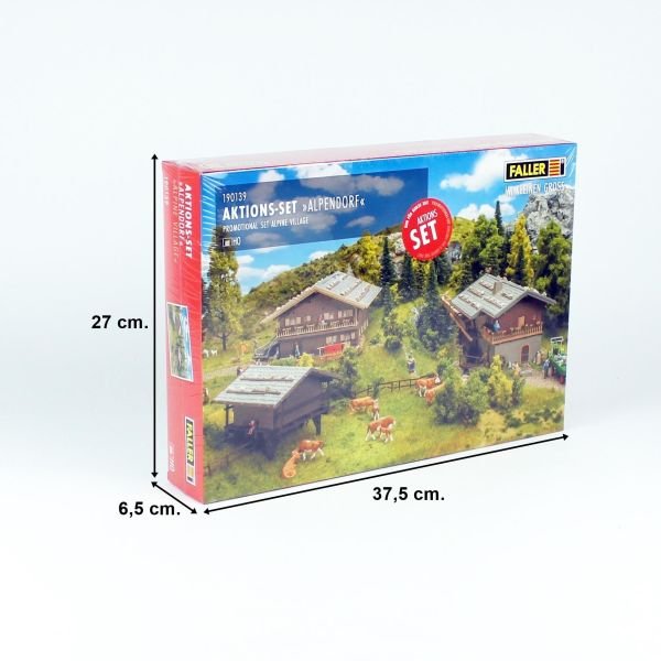 Faller 190139 1/87 Ölçek, Alp Dağları Köy Evleri Seti, Plastik Model Kiti