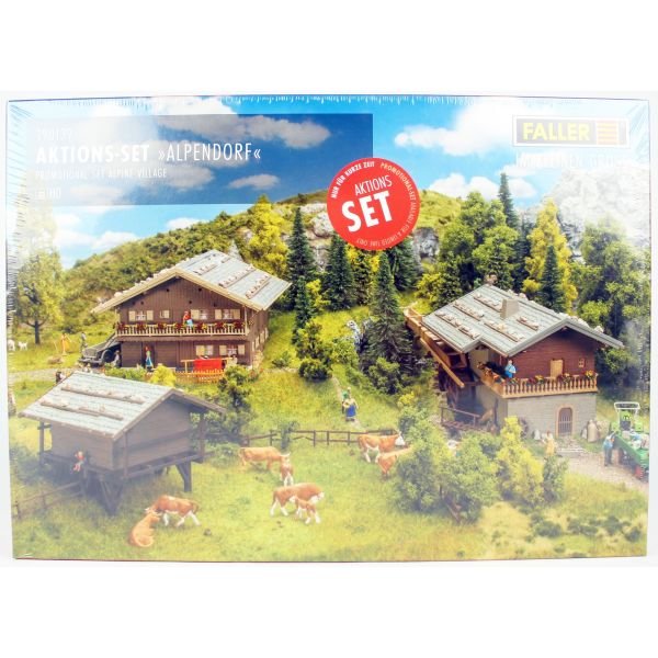 Faller 190139 1/87 Ölçek, Alp Dağları Köy Evleri Seti, Plastik Model Kiti