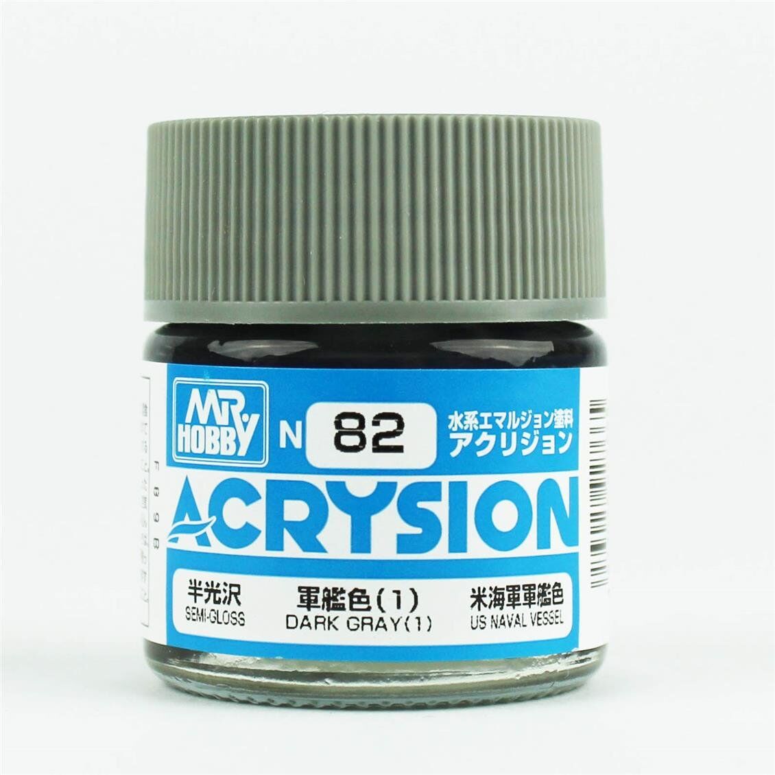 Mr.Hobby N-082 10 ml. Dark Gray (1), Acrysion Serisi Model Boyası
