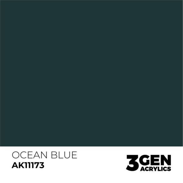 AK 11173 17 ml. Ocean Blue, 3GEN Akrilik Model Boyası