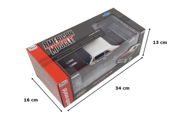 AutoWorld AMM1230 1/18 Ölçek, 1970 Chevy Nova SS 396 (MCACN Class of 1970), Black Cherry, Sergilemeye Hazır Metal Araba Modeli