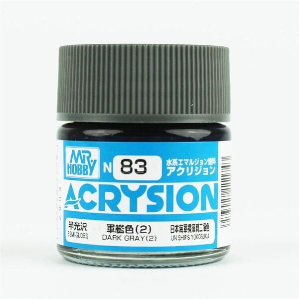 Mr.Hobby N-083 10 ml. Dark Gray (2), Acrysion Serisi Model Boyası