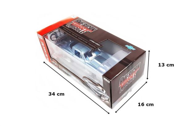 AutoWorld AMM1241 1/18 Ölçek, 1967 Chevy Corvette (MCACN), Elkhart Blue, Sergilemeye Hazır Metal Araba Modeli
