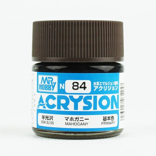 Mr.Hobby N-084 10 ml. Mahogany, Acrysion Serisi Model Boyası