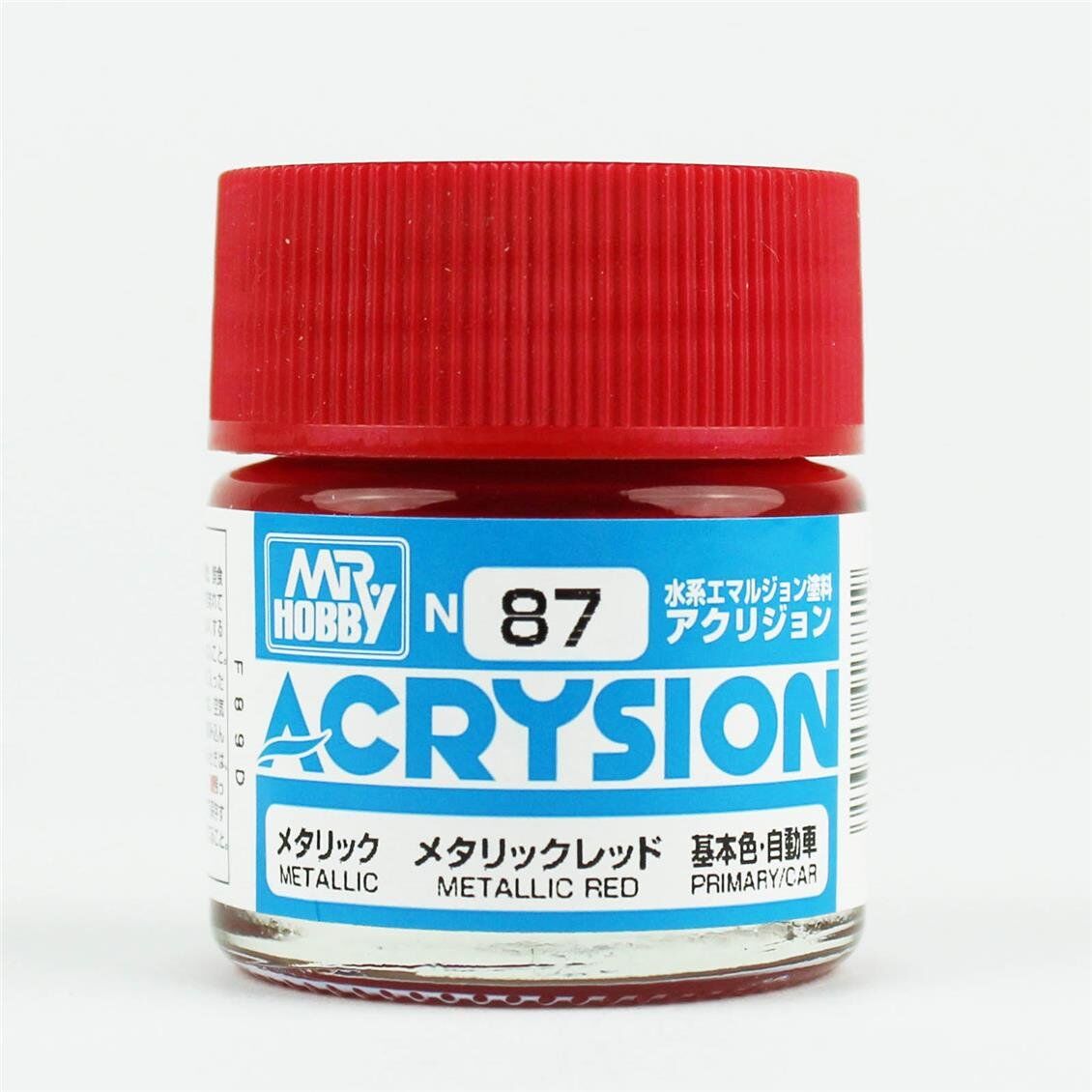 Mr.Hobby N-087 10 ml. Metallic Red, Acrysion Serisi Model Boyası