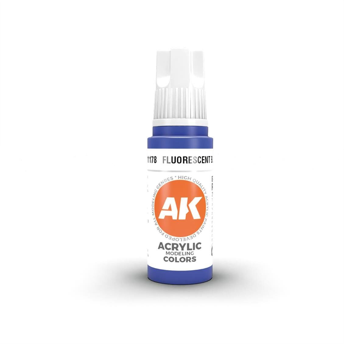 AK 11178 17 ml. Fluorescent Blue, 3GEN Akrilik Model Boyası
