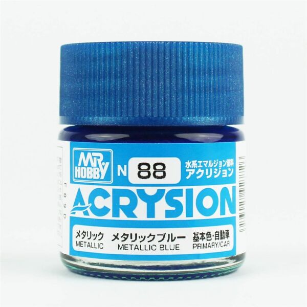 Mr.Hobby N-088 10 ml. Metallic Blue, Acrysion Serisi Model Boyası