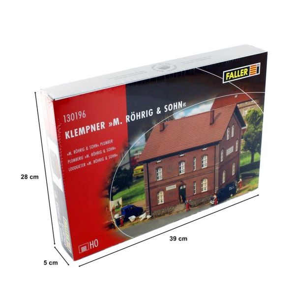 Faller 130196 1/87 Ölçek, M.Röhrig&Sohn Tesisatçı Dükkanı, Plastik Model Kiti