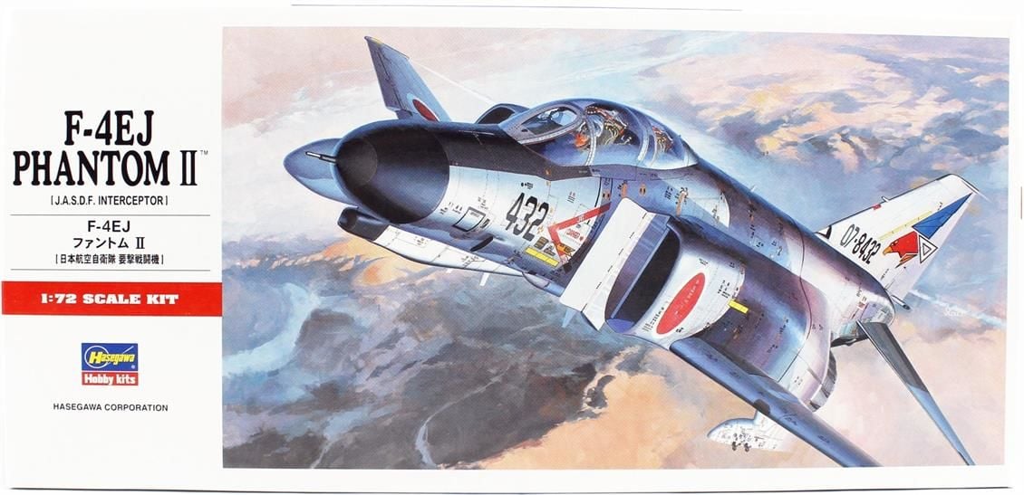 Hasegawa C1 1331 1/72 Ölçek, F-4EJ Phantom II, Savaş Uçağı, Plastik Model kiti